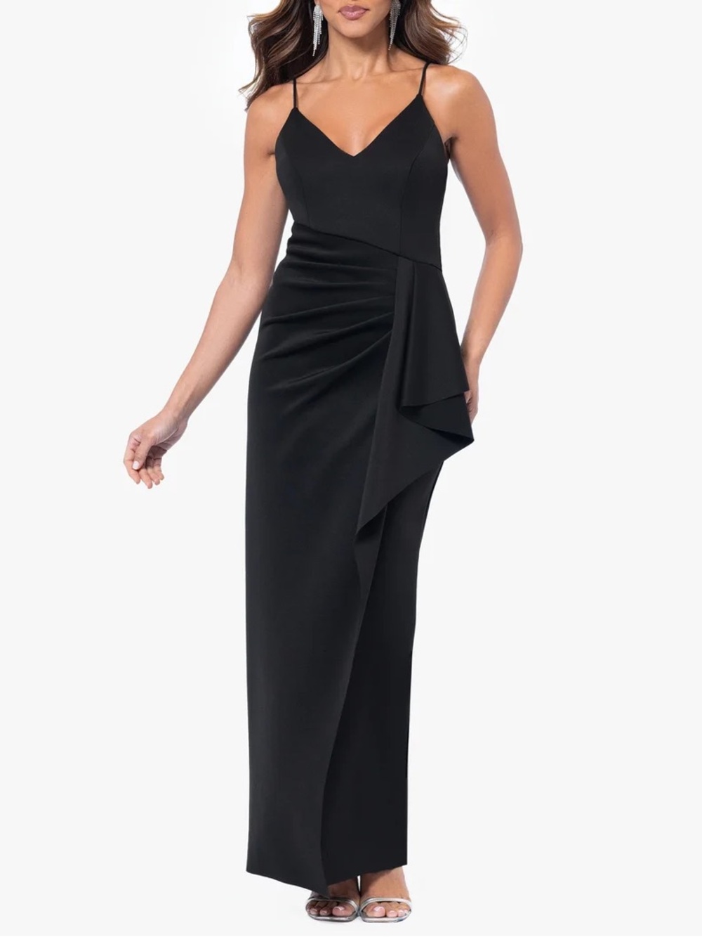 Xscape Evenings Size 16 Tabitha Scuba Sleeveless Crepe Dress NWT